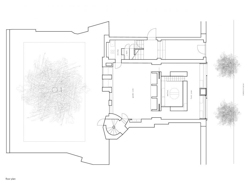 Plans of PSLab's Berlin studio by B-bis architecten