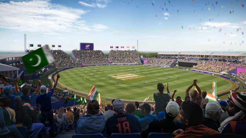 Populous designs 34,000-seat temporary Cricket World Cup stadium for New York