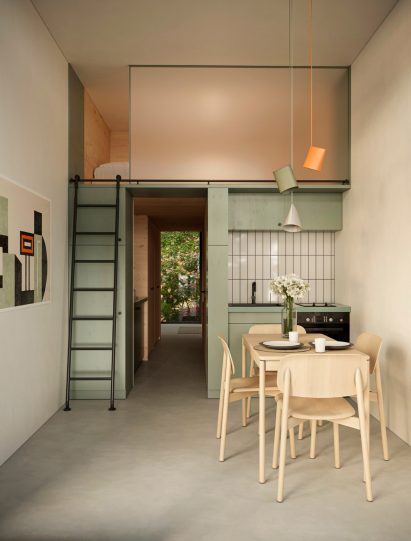 Loft unit in ReHome housing by Cutwork