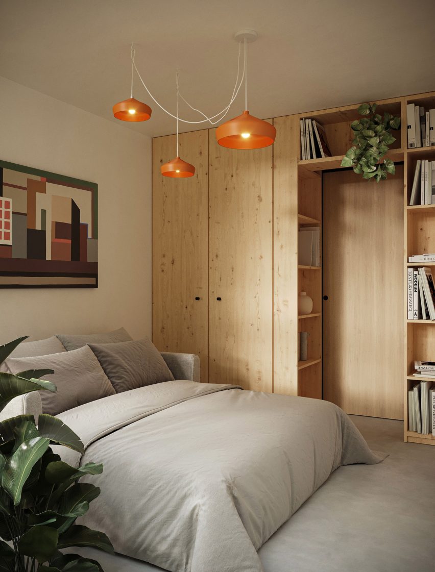 Bedroom in ReHome housing by Cutwork