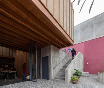 Concrete staircase