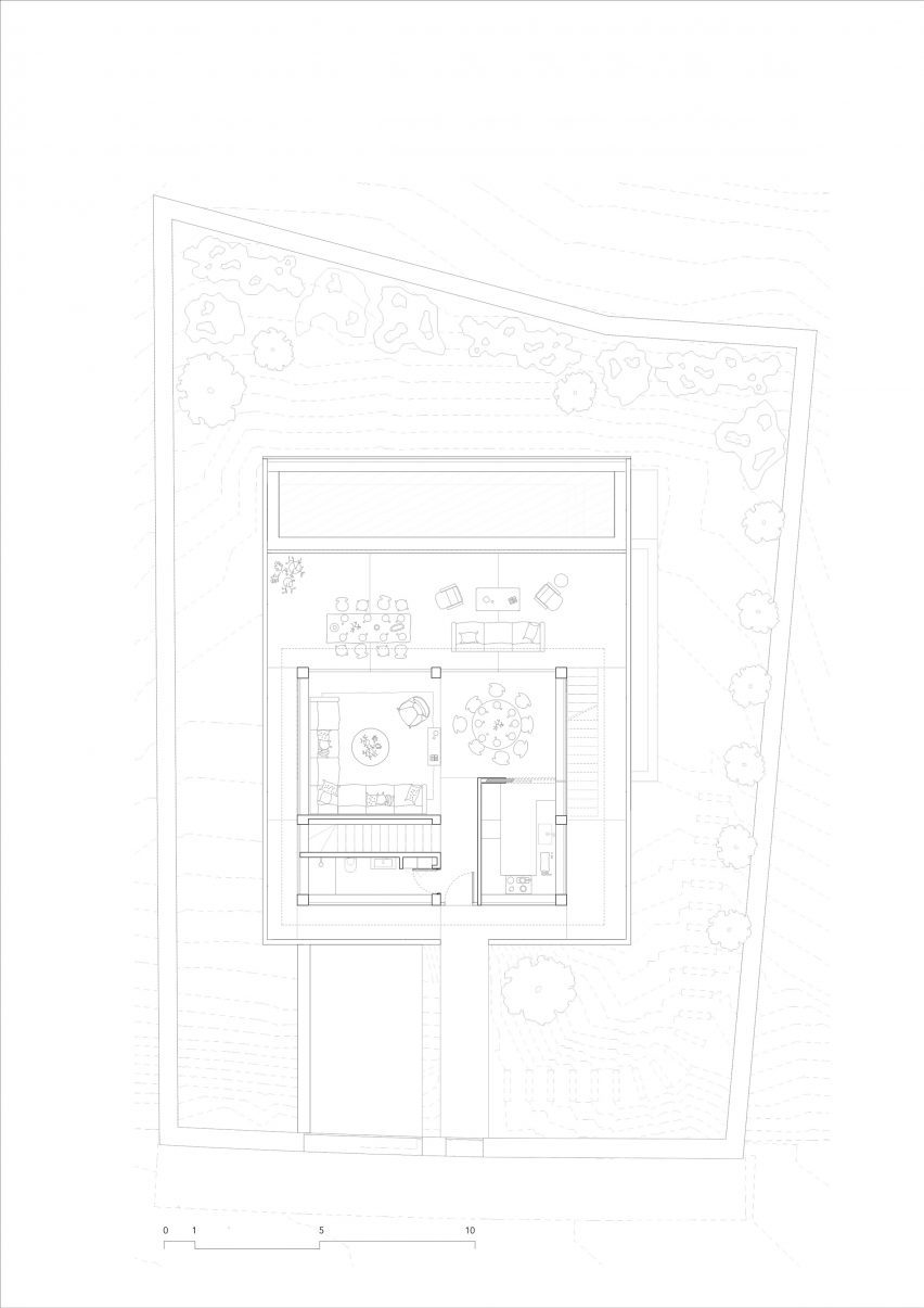 Floor plan of Shift House by Nomo Studio