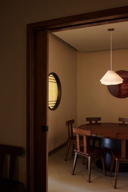 Private dining room with an intimate feel