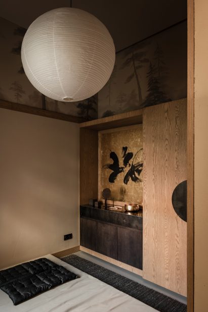 Massage room inside wellness centre in Kyiv by Olga Fradina