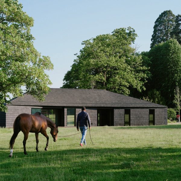 Charred timber clubhouse by DROO