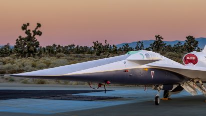 X-59 supersonic jet by NASA and Lockheed Martin