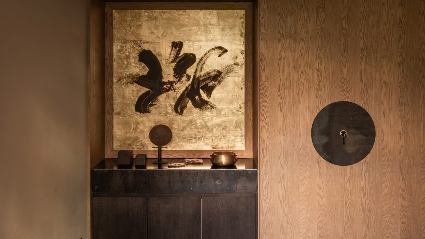Massage room inside Space wellness centre in Kyiv by Olga Fradina
