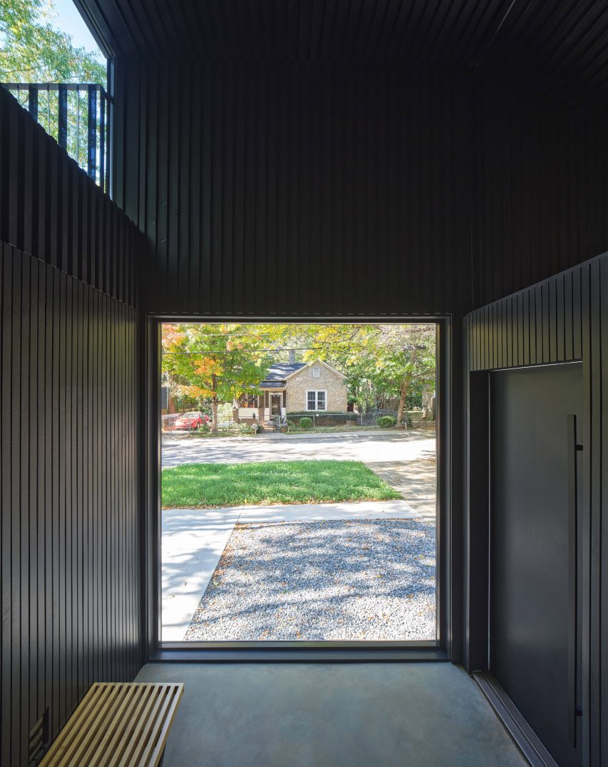 Black clad walls