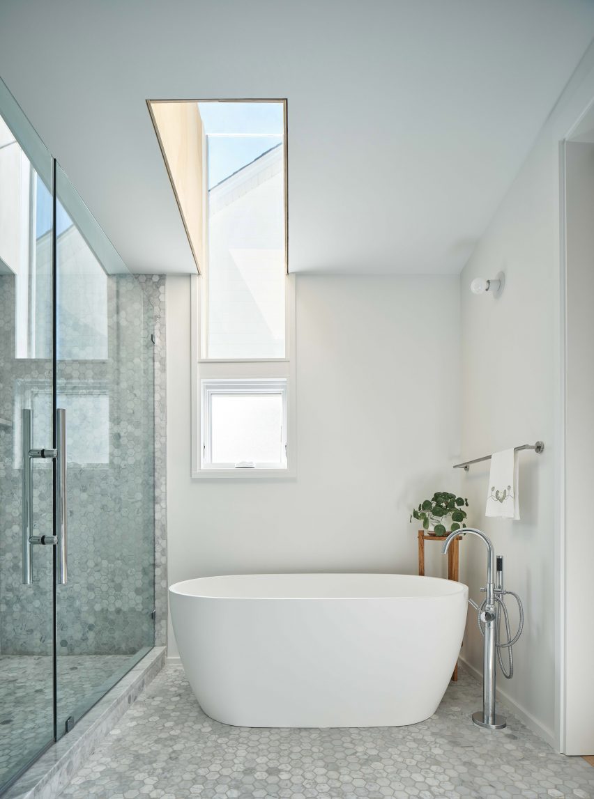 Bathroom with skylight