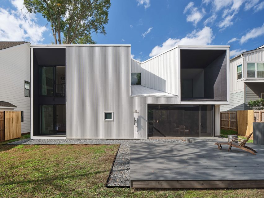 House with large windows and openings