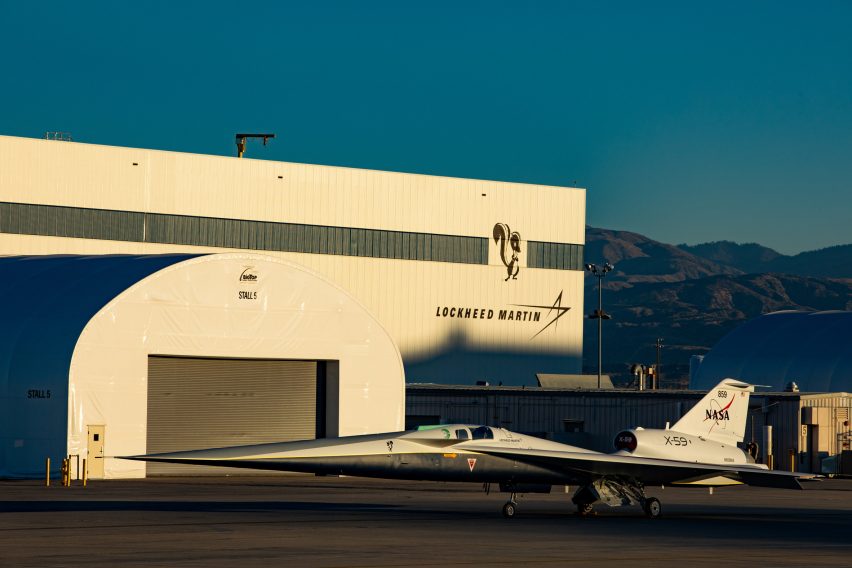 X-59 supersonic jet by NASA and Lockheed Martin