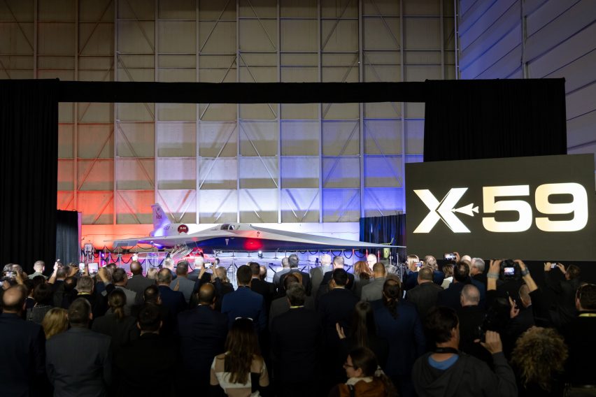 X-59 supersonic jet by NASA and Lockheed Martin