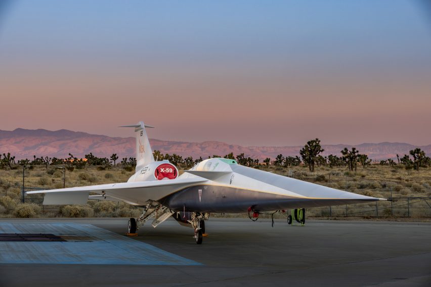 X-59 supersonic jet by NASA and Lockheed Martin