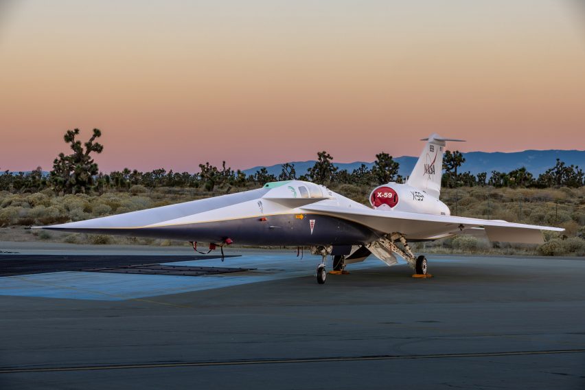 X-59 supersonic jet by NASA and Lockheed Martin