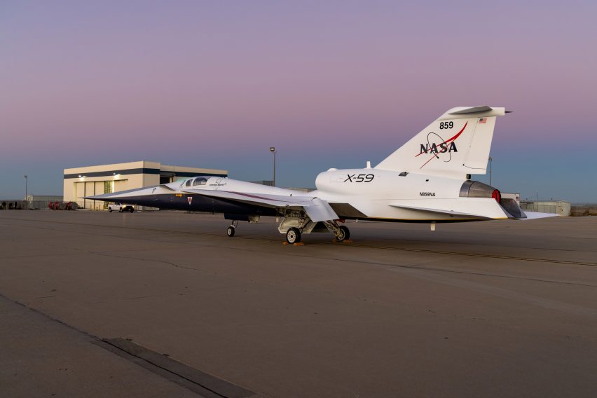 X-59 supersonic jet by NASA and Lockheed Martin