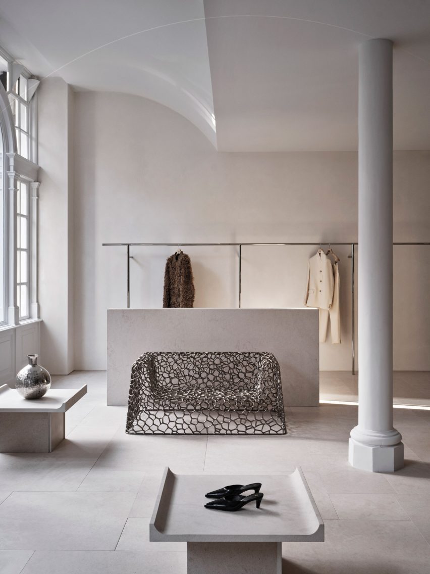 Interior of Totême store in London