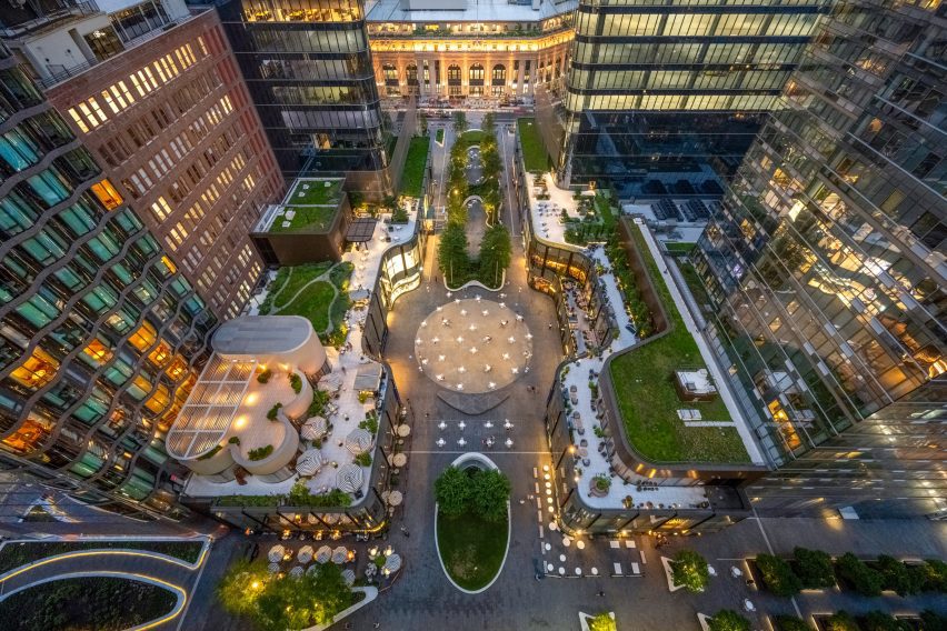 A plaza in New York