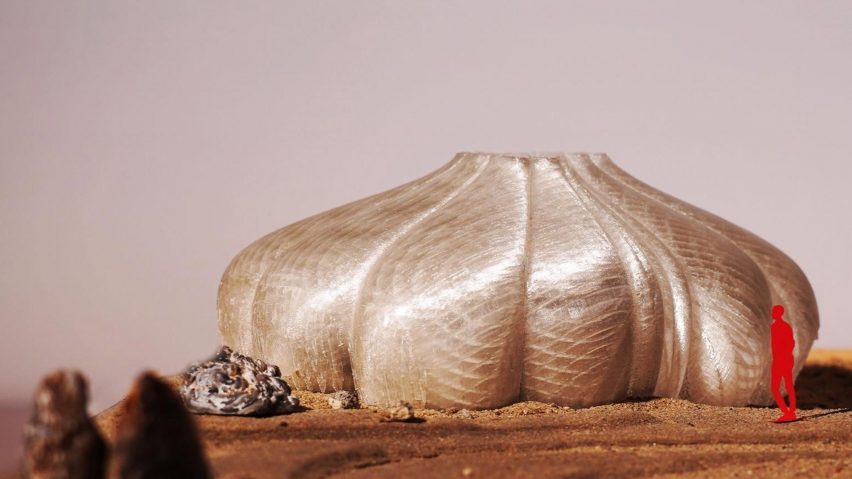 Shiny, onion-like model of building