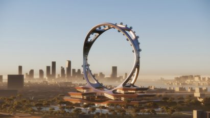 UNStudio spokeless Ferris wheel in Seoul