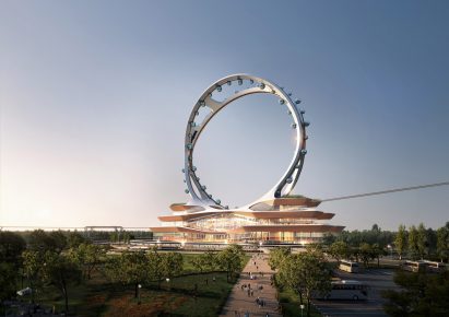 UNStudio spokeless Ferris wheel in Seoul