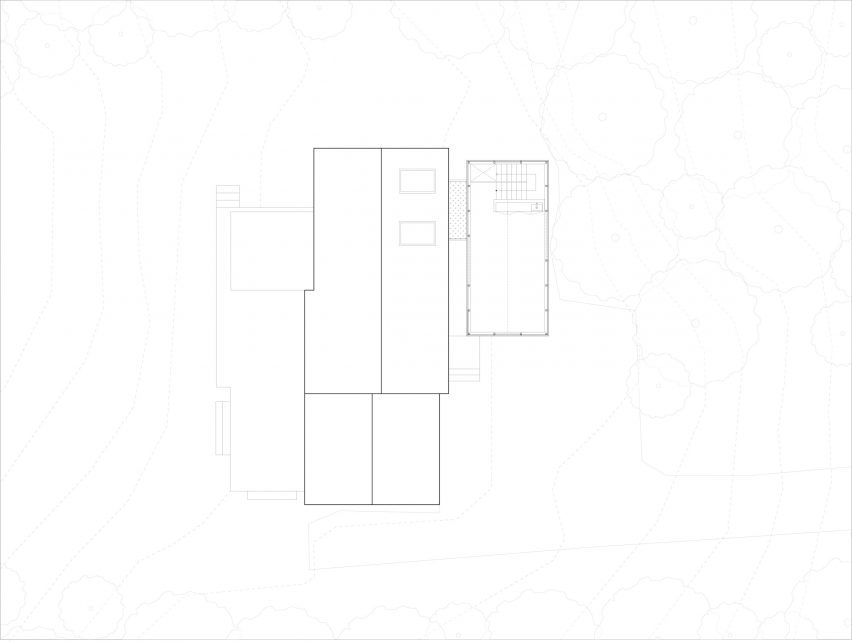 Upper level floor plan