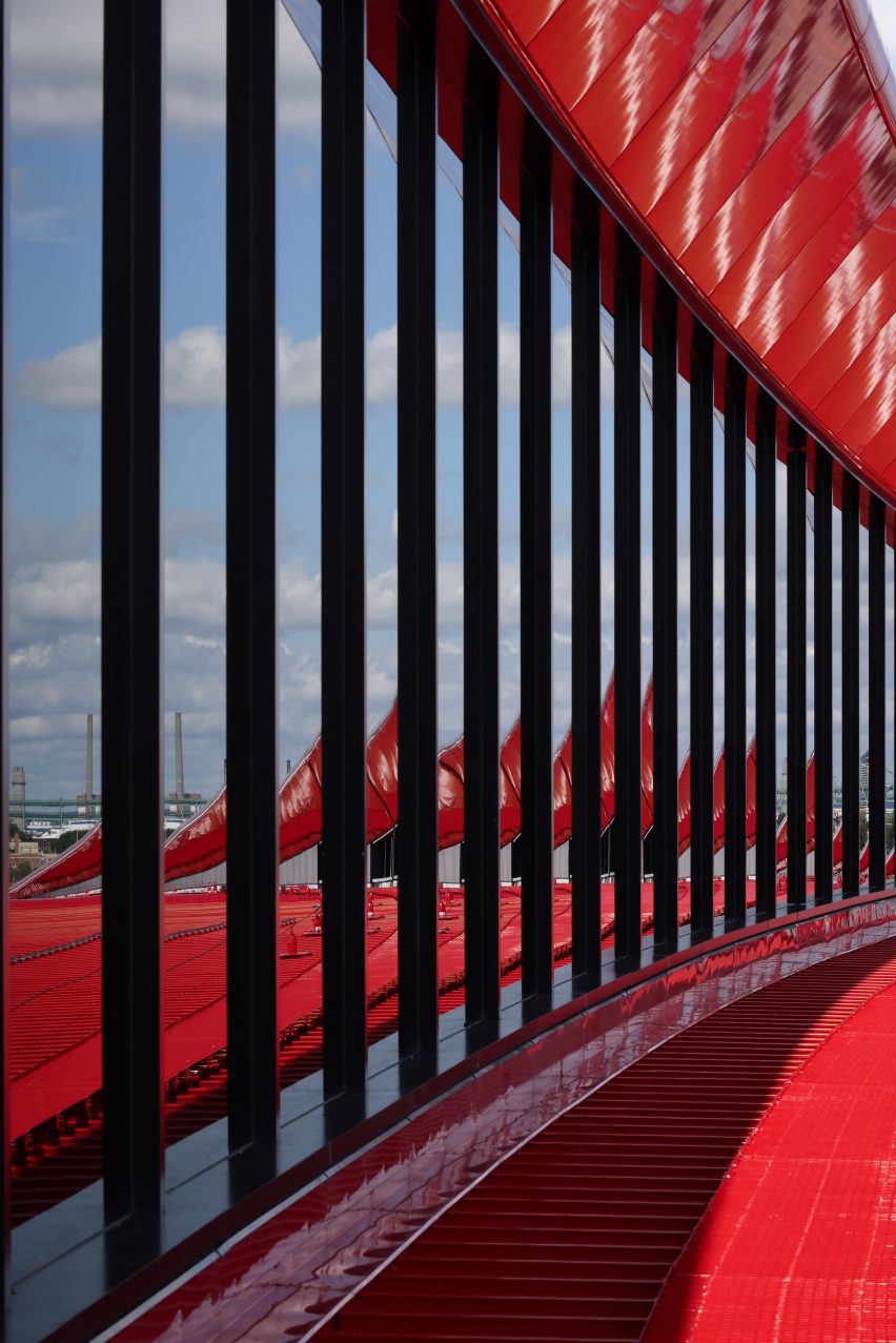 Red-roofed Boston Logan terminal