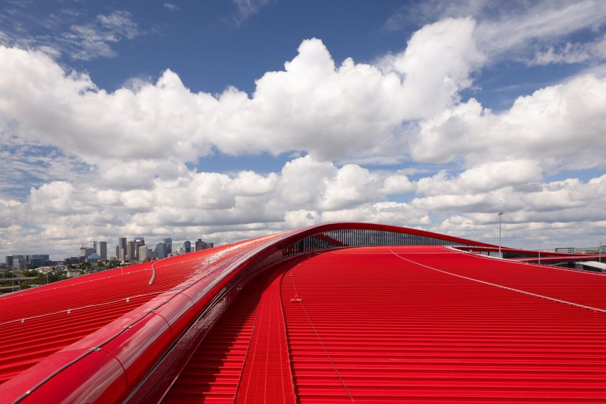 Red-roofed Boston Logan terminal