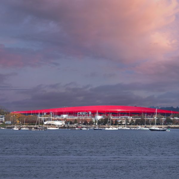Boston Airport with harbour