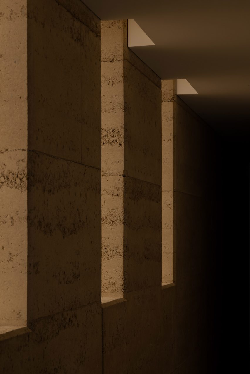 Rammed earth walls