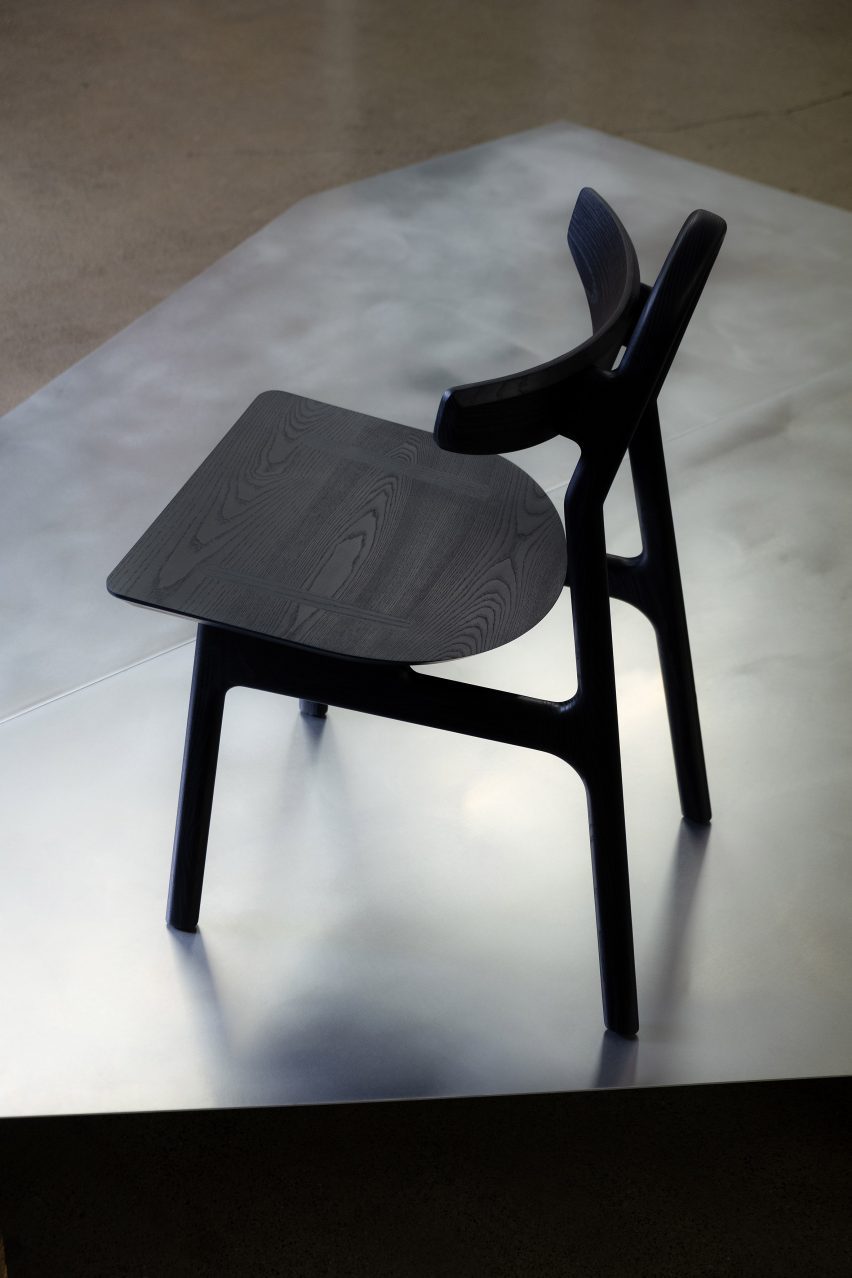 Black chair by Medium Small