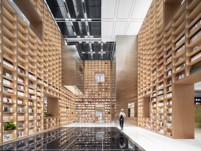 Interior of Shanghai Book City by Wutopia Lab