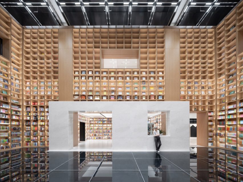 Interior of Shanghai Book City by Wutopia Lab