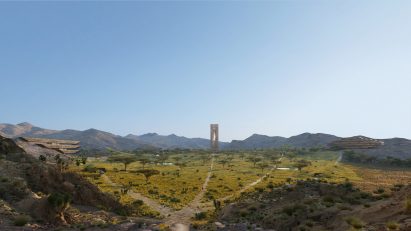 Zardun resort at Neom by OMA and Chris van Duijn
