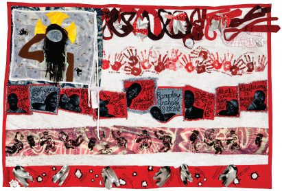 Teresea Margolles tapestry