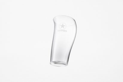 Empty beer glass designed by Nendo