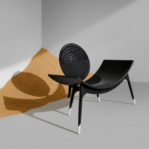 Photo of furniture at the Arab Design Now exhibition during Design Doha