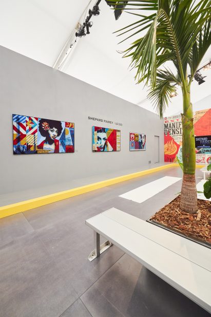 LG OLED Art and Shepard Fairey exhibit at Frieze Los Angeles