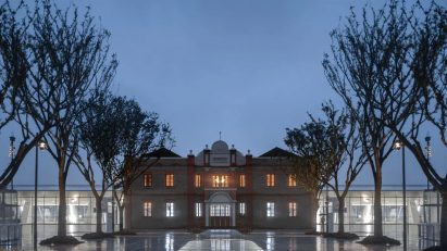 A restored train station in central Jiaxing, China