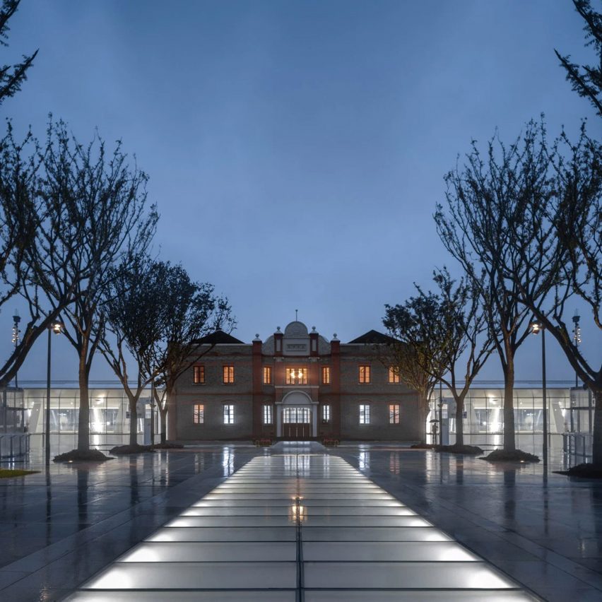 A restored train station in central Jiaxing, China