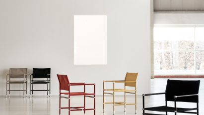 A cluster of five Able chairs by Blå Station