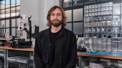 Nothing design director Adam Bates at the brand's London studio