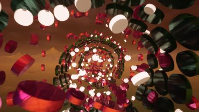 Visualisation of colourful video game