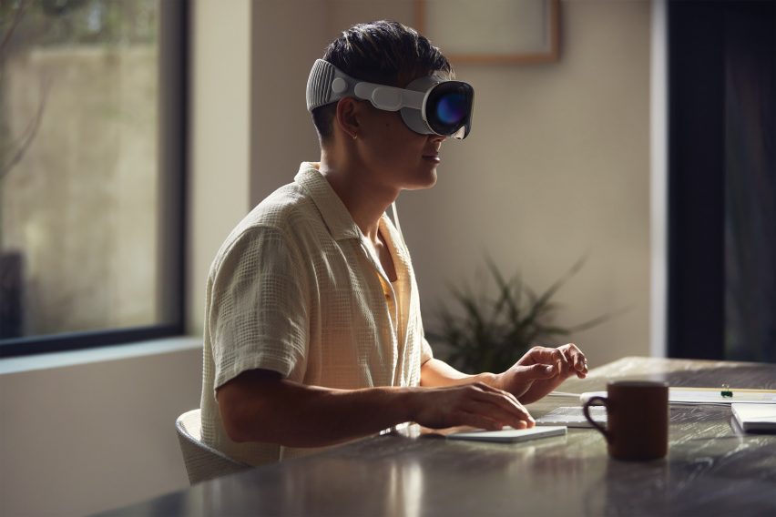 Man in Apple Vision Pro