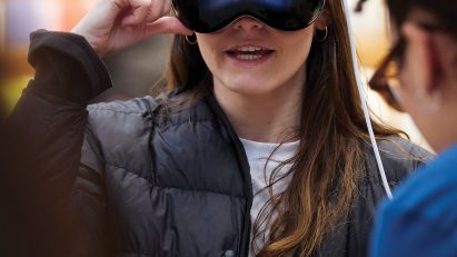 Apple Vision Pro user