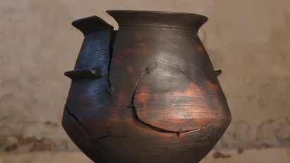 Large wooden vessel from Novus collection by Ash & Plumb for Collect Open 2024