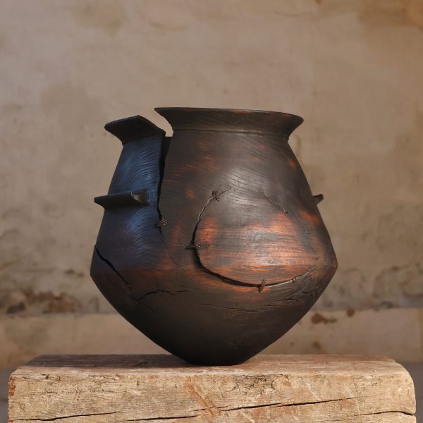Large wooden vessel from Novus collection by Ash & Plumb for Collect Open 2024