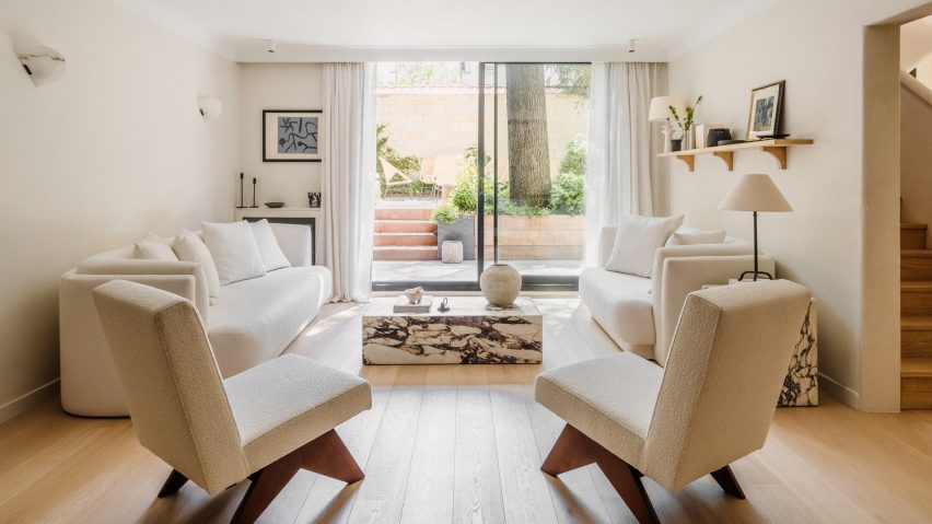 Living room of Paris apartment by Johanna Amatoury