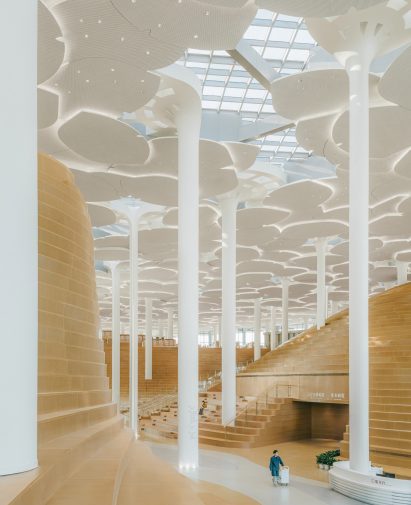 Interior of Beijing City Library by Snøhetta