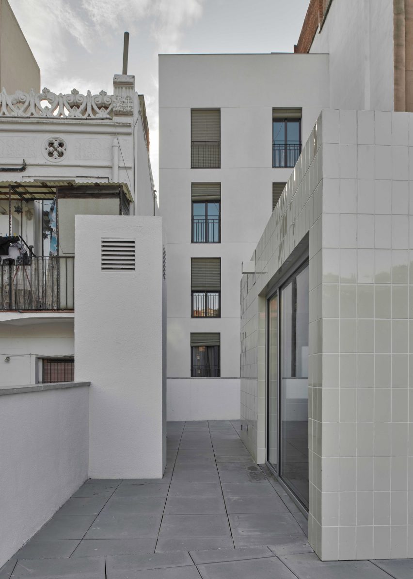 Top floor of Plans of Bolívar House in Barcelona by Juan Gurrea Rumeu of Gr-os