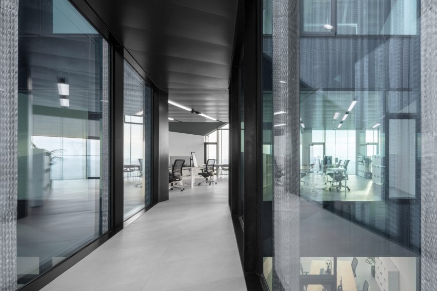 Interior of the Bonfiglioli headquarters by Peter Pichler Architecture